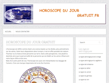 Tablet Screenshot of horoscopedujourgratuit.fr